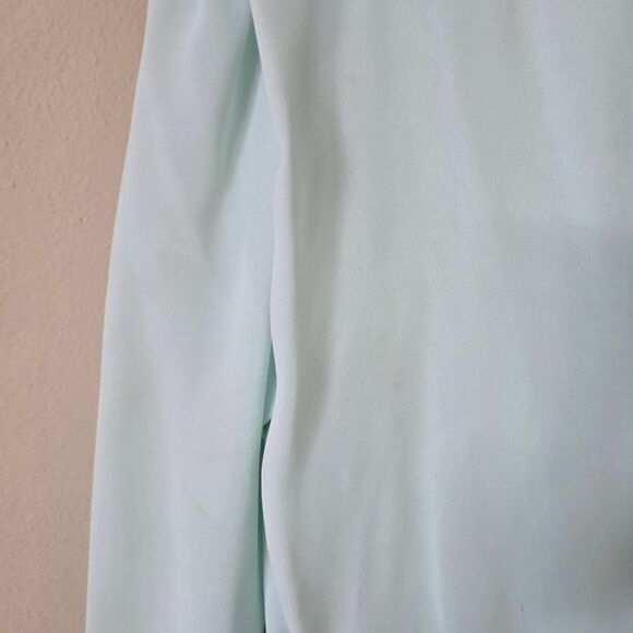 Monica Richards Mint Green Dress with Silver Embellishment Vtg size 5 - Picture 3 of 16